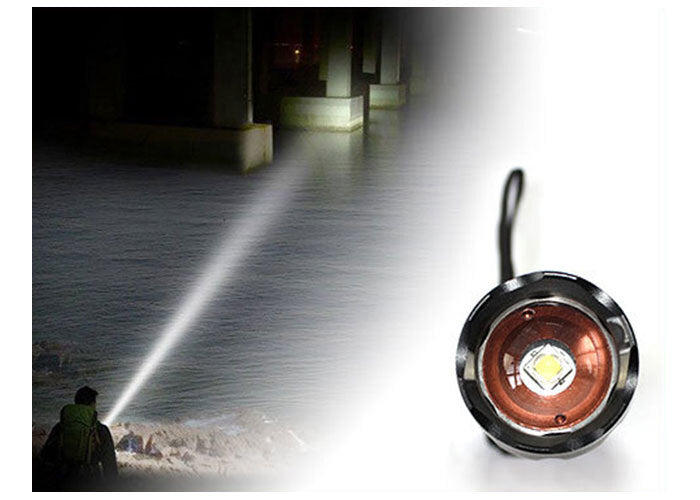 Raylight Flashlight CREE XML L2 LED 8000LM Super Bright Rechargeable Flashlight with 2x18650 Battery, Waterproof & Shockproof - Perfect for Camping, Hiking, Emergency, and Outdoor Adventures