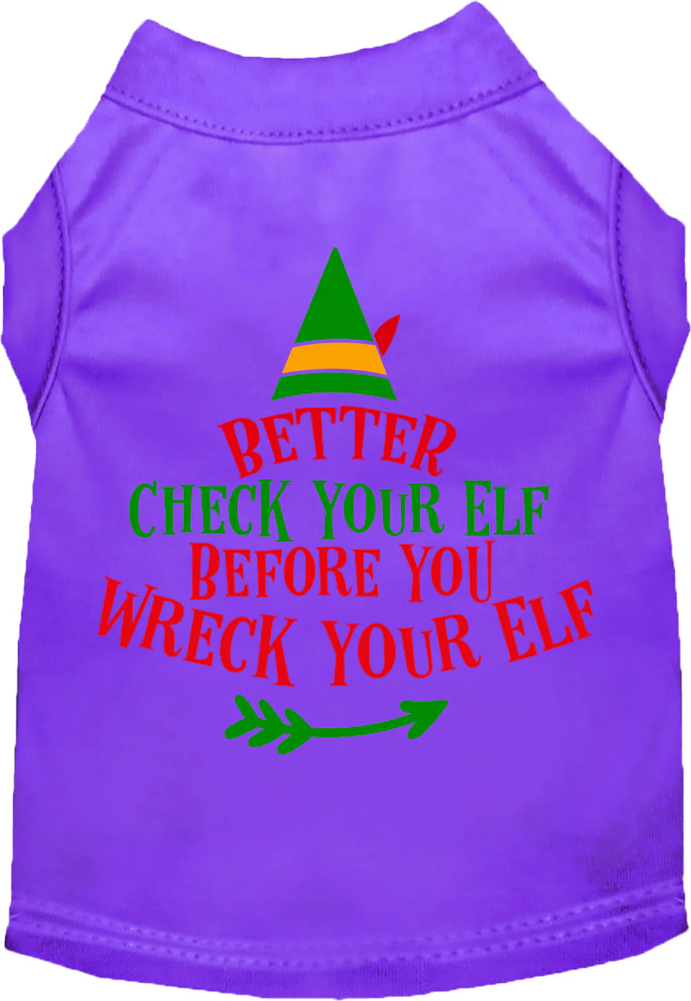 Check Your Elf Screen Print T-Shirt - Funny Christmas Graphic Tee in Multiple Colors - Perfect for Holiday Parties & Gifts