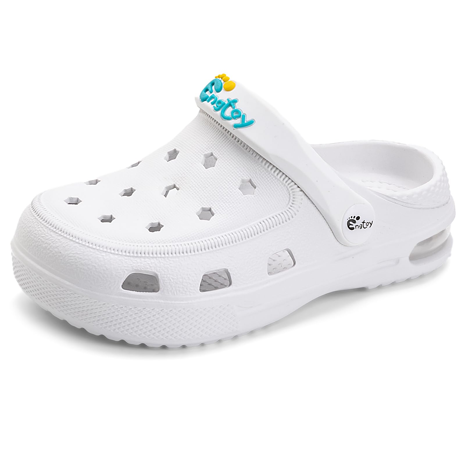 Engtoy Kids Clogs - Slip-On Garden Shoes for Boys & Girls | Lightweight Slides Sandals & Funny Slippers (Toddler/Little Kids/Big Kids) - Perfect for Outdoor Play, Beach, Pool & Backyard Activities