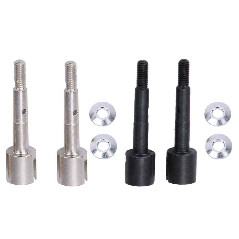Tbest RC Wheel Axle - Front & Rear Upgrade Parts for 1/8 Electric Flux Gymkhana RC Cars (Black) | Durable Replacement for Off-Road Racing & Drifting