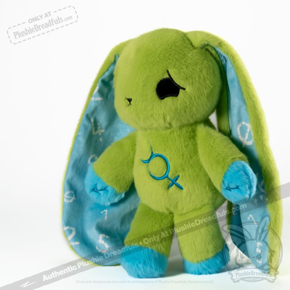 Plushie Dreadfuls Dyscalculia Rabbit - Soft Stuffed Animal Toy for Kids & Adults, Comfort Plush for Anxiety Relief, Math Learning Aid, Unique Gift for Neurodiversity Awareness
