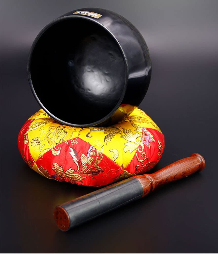 Tibetan Singing Bowl Set for Meditation & Yoga - Handcrafted Sound Bowl with Deep Resonance for Mindfulness, Stress Relief & Relaxation - Perfect for Home, Spa, Therapy & Spiritual Practices