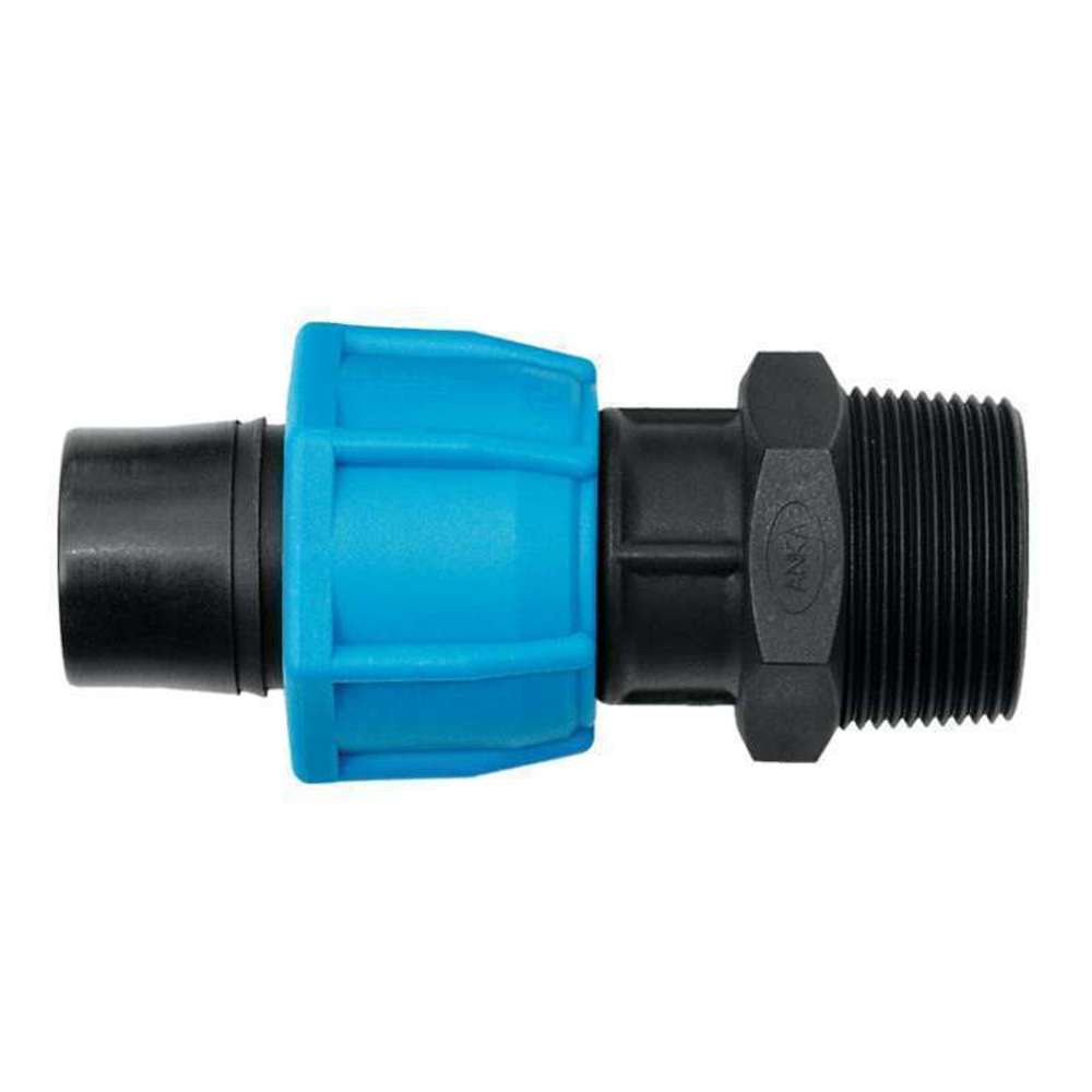 32mm Anka Thin Wall Male Coupler - PVC Pipe Fitting for Plumbing, Irrigation & DIY Projects - Perfect for Home Repair and Water System Connections