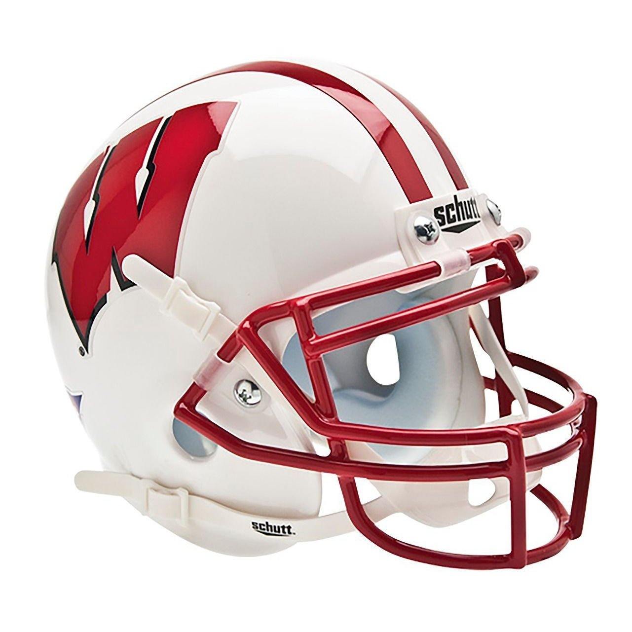 Wisconsin Badgers College Football Collectible Mini Helmet - Officially Licensed NCAA Replica - Perfect for Fans, Display & Gifts (Includes Picture Inside) - Game Room, Man Cave, Sports Memorabilia Collection