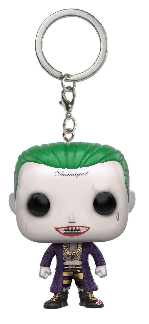 Funko POP Keychain: Suicide Squad - Joker Action Figure Collectible - Perfect for Backpacks, Key Rings & Harley Quinn Fan Gifts