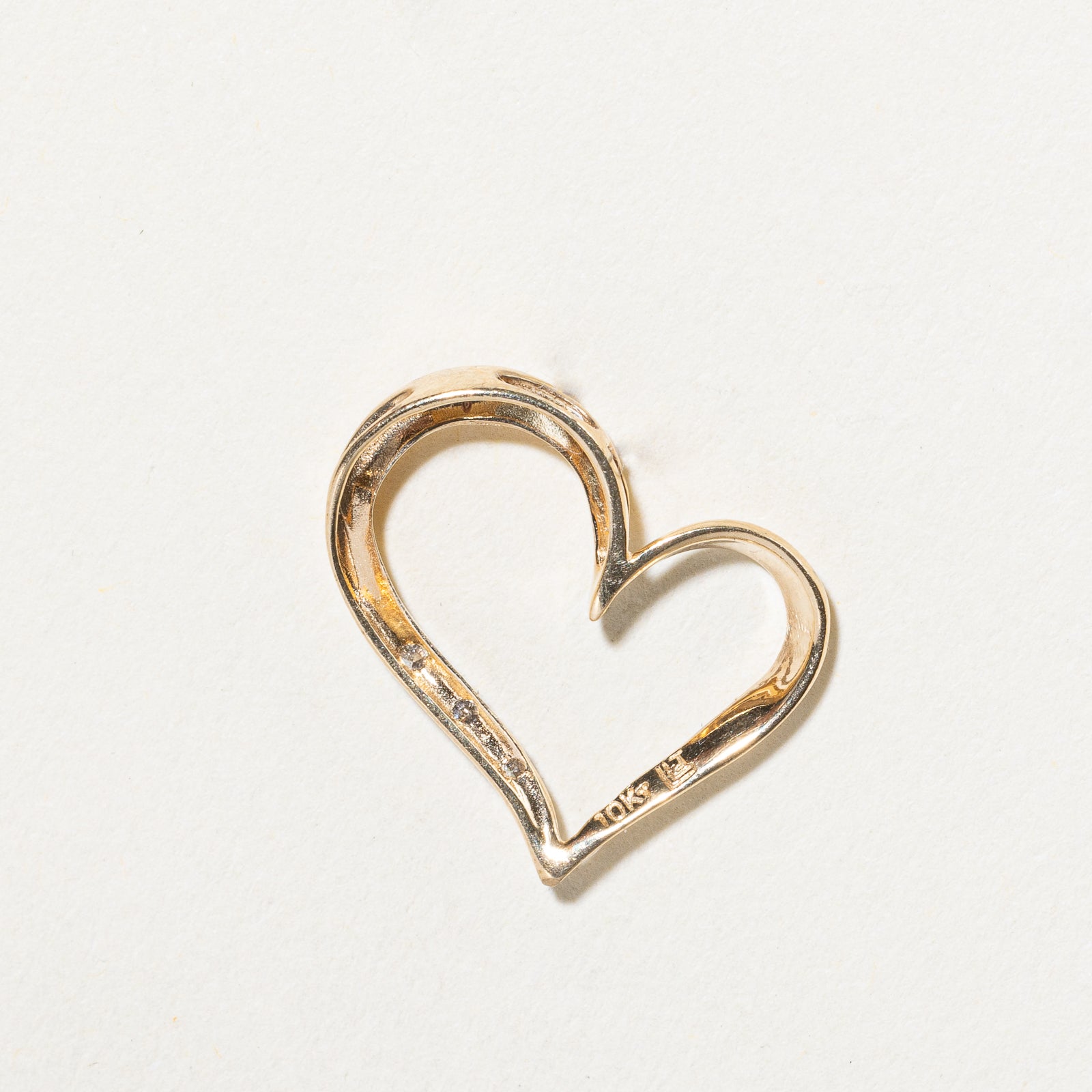 0.05ctw Three Stone Diamond Heart Pendant Necklace for Women - 14K White Gold Elegant Jewelry Gift for Anniversary, Valentine's Day & Special Occasions