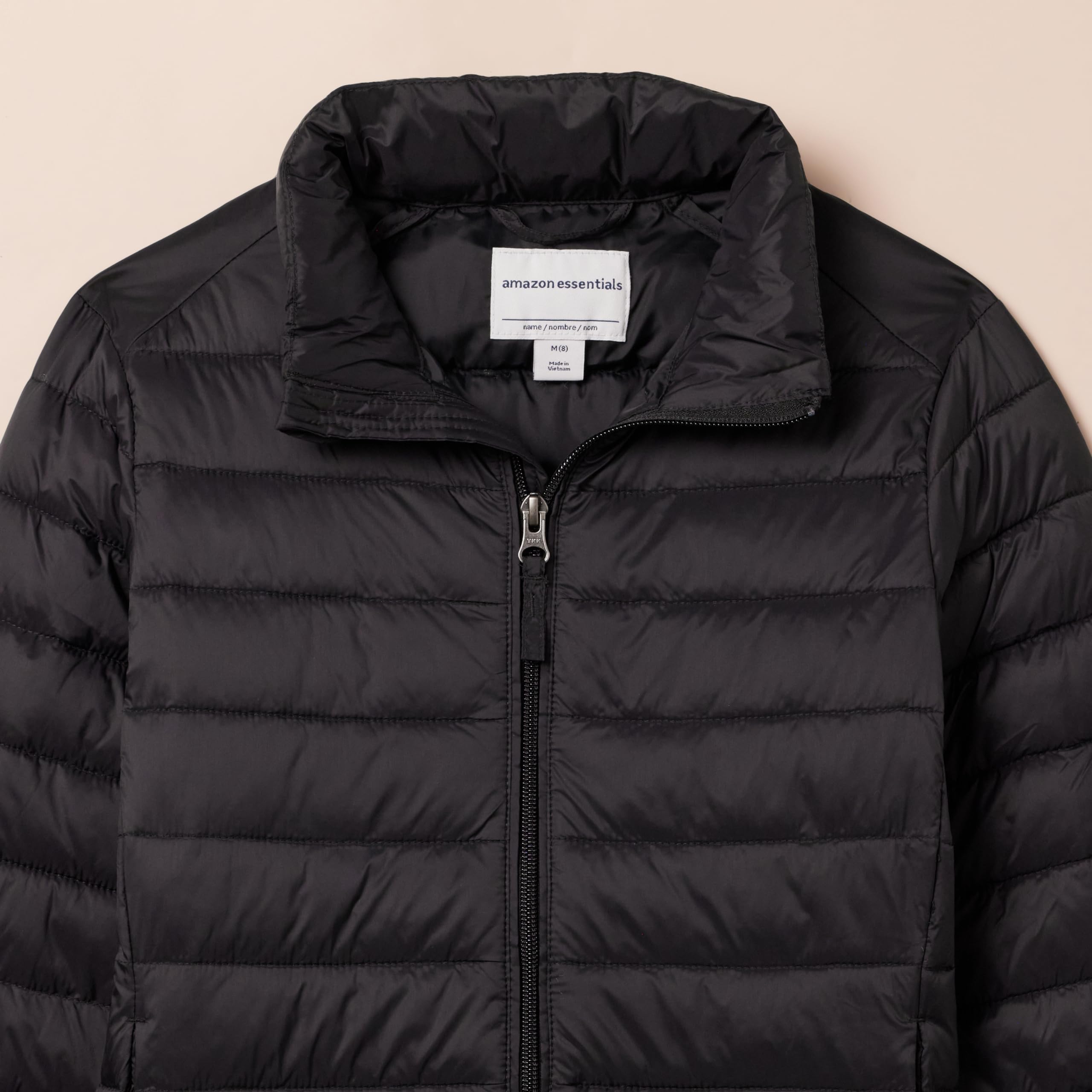 Amazon Essentials Lightweight Waterproof Foldable Puffer Jacket for Kids & Teens - Perfect for School, Outdoor Play & Cold Weather Adventures