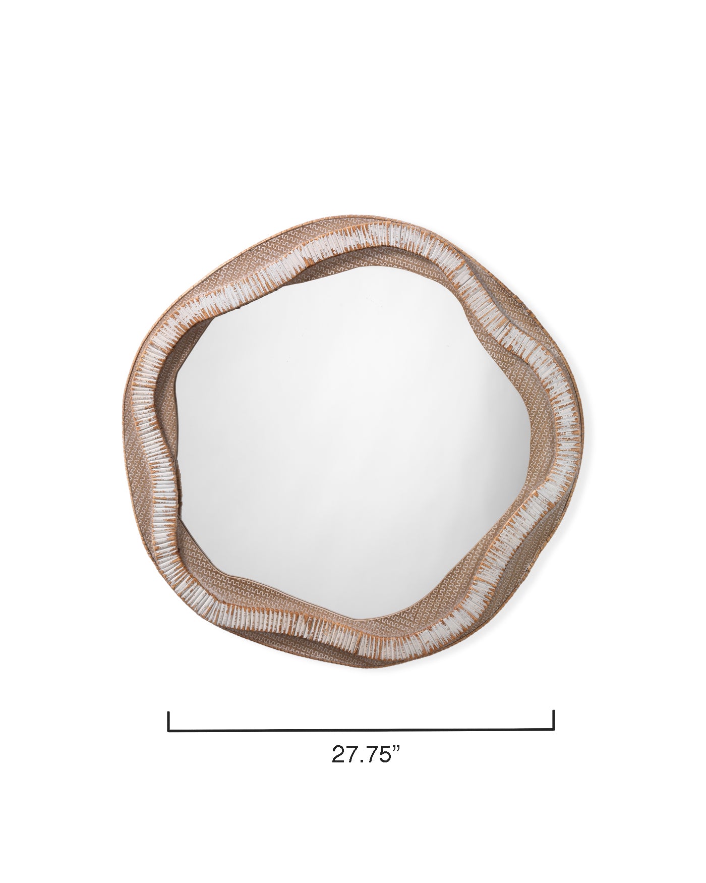 Organic Mirror for Home Decor | Feng Shui Wall Mirror | Handmade Wooden Frame | Perfect for Living Room, Bedroom & Office