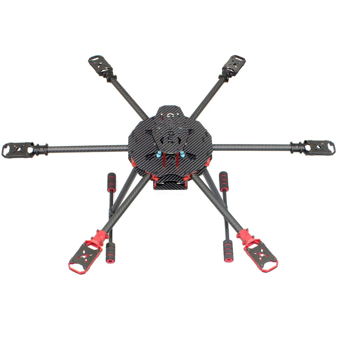 QWinOut Q650 3K Carbon Fiber 6-Axis Folding Arm FPV Drone Frame Kit with Landing Gear - Lightweight UAV Quadcopter DIY Build for Aerial Photography, Racing & Professional Filming