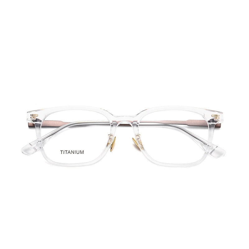 Aror Unisex Full Rim Square Acetate Eyeglasses 842193 - Stylish & Durable Frame for Men & Women - Perfect for Reading, Work, and Everyday Fashion