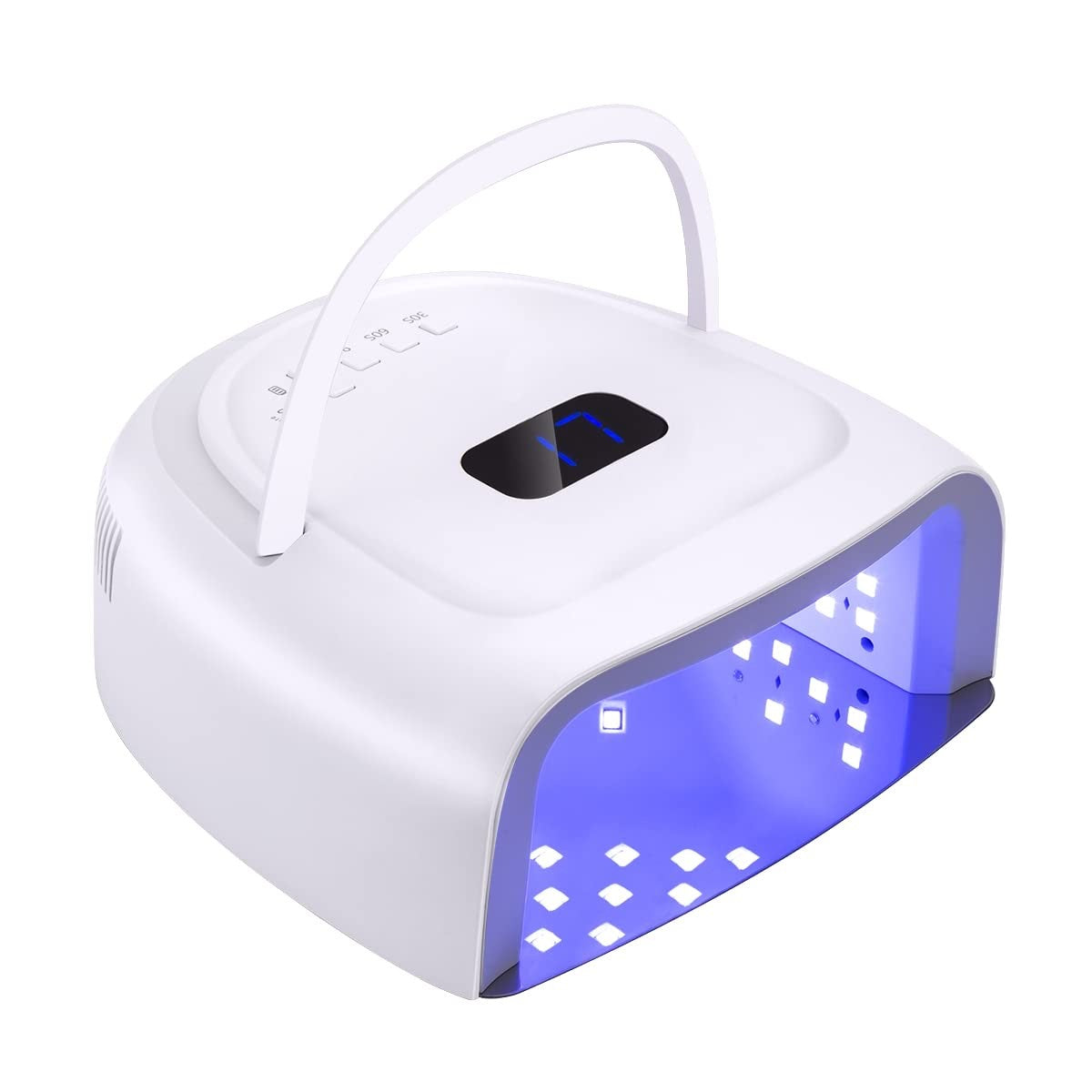 Professional LED/UV Rechargeable Nail Lamp for Gel Polish Curing - Fast Drying at Home & Salon Use