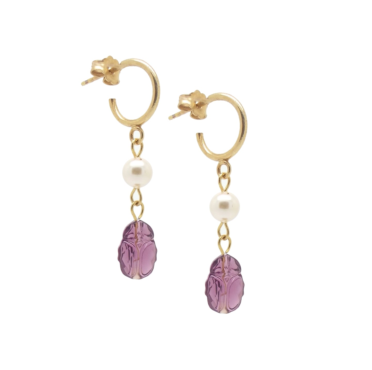 Ella Earrings for Women - Elegant Gold Hoop Earrings, Hypoallergenic & Lightweight - Perfect for Everyday Wear, Parties & Gifts