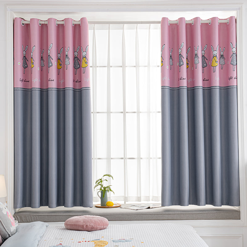 Eco-Friendly Blackout Curtains for Nursery with Cute Cartoon Print - Perfect for Baby's Room, Kids' Bedroom & Daytime Napping