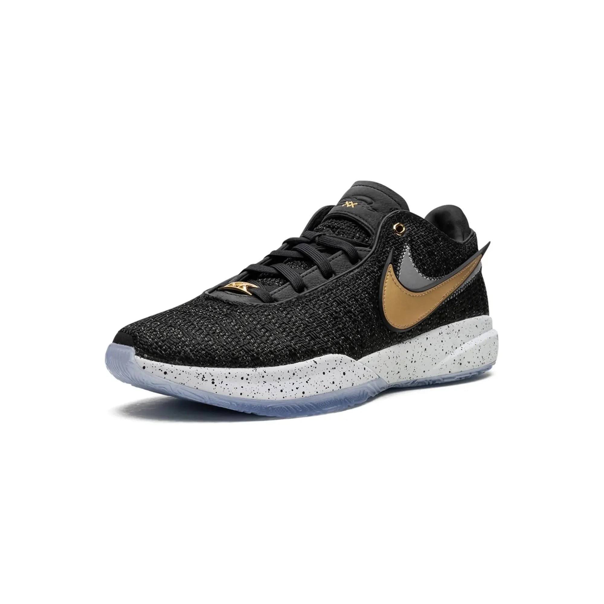 Nike LeBron 20 Basketball Shoes - Black & Metallic Gold - High-Performance Court Shoes for Men - Perfect for NBA Games, Training & Streetwear Fashion