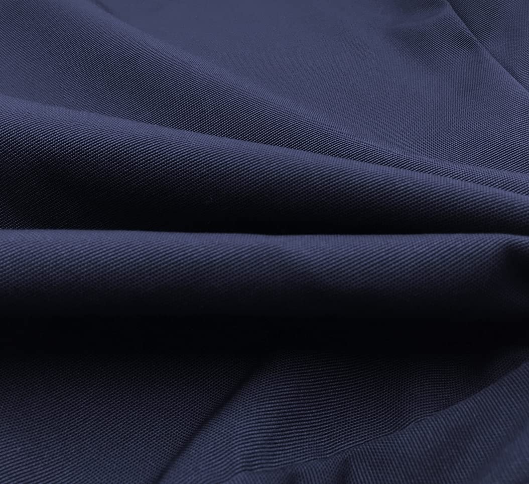 Midnight Dark Navy Waterproof Outdoor Patio Chair Cushion Covers (24x24x4 Inches, Set of 3) - Weather-Resistant & Comfortable for Garden, Poolside, Deck, and Porch Furniture
