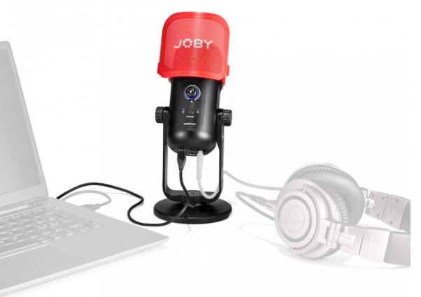 JOBY Wavo POD Desktop USB Microphone - Professional Condenser Mic for Podcasting, Streaming & Voice Recording - Perfect for Home Studio, Gaming & Online Meetings