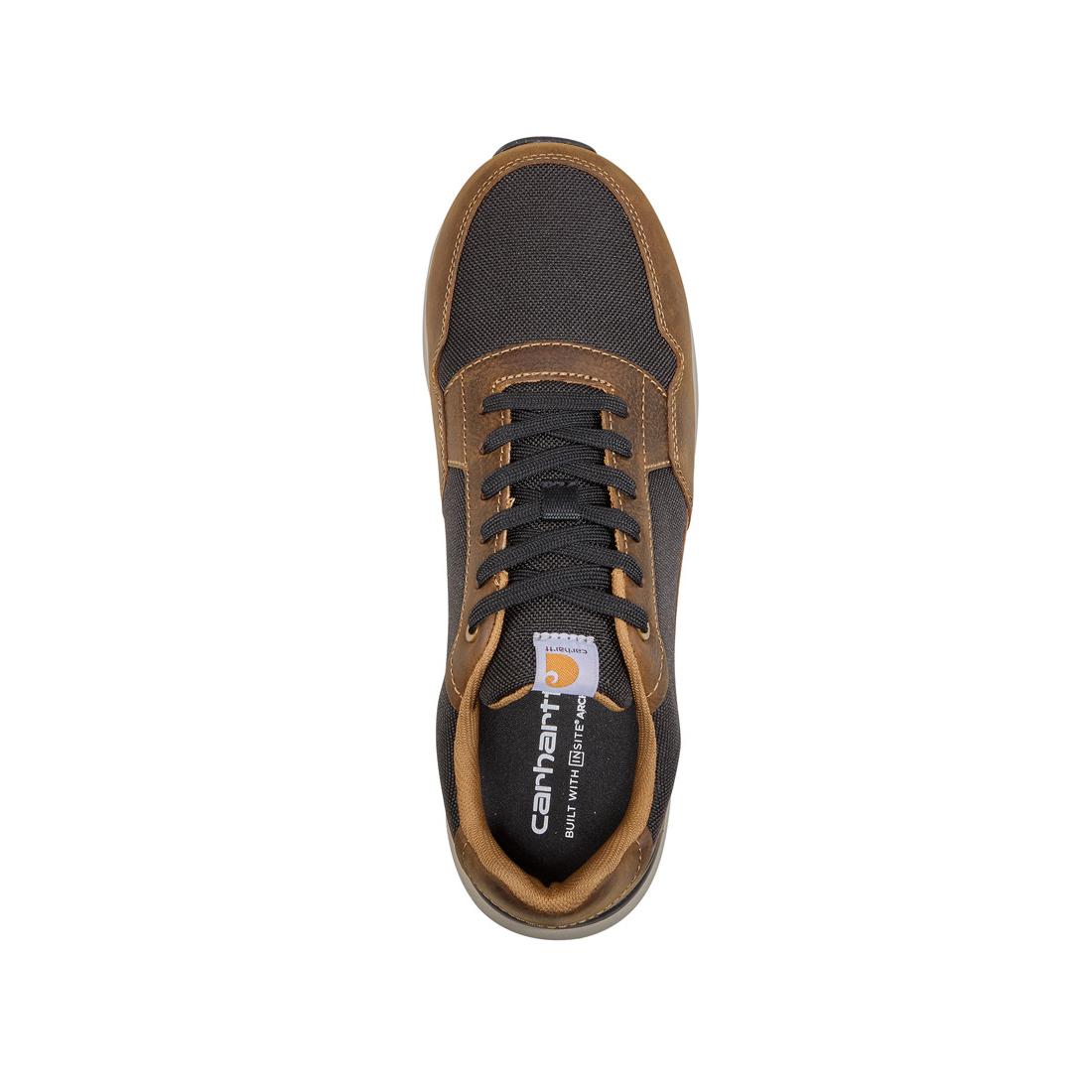 Greenfield ESD Nano Toe Sneakers for Men - Anti-Static Work Shoes in Brown/Black - Perfect for Electronics Assembly, Cleanrooms & Industrial Safety Workplaces