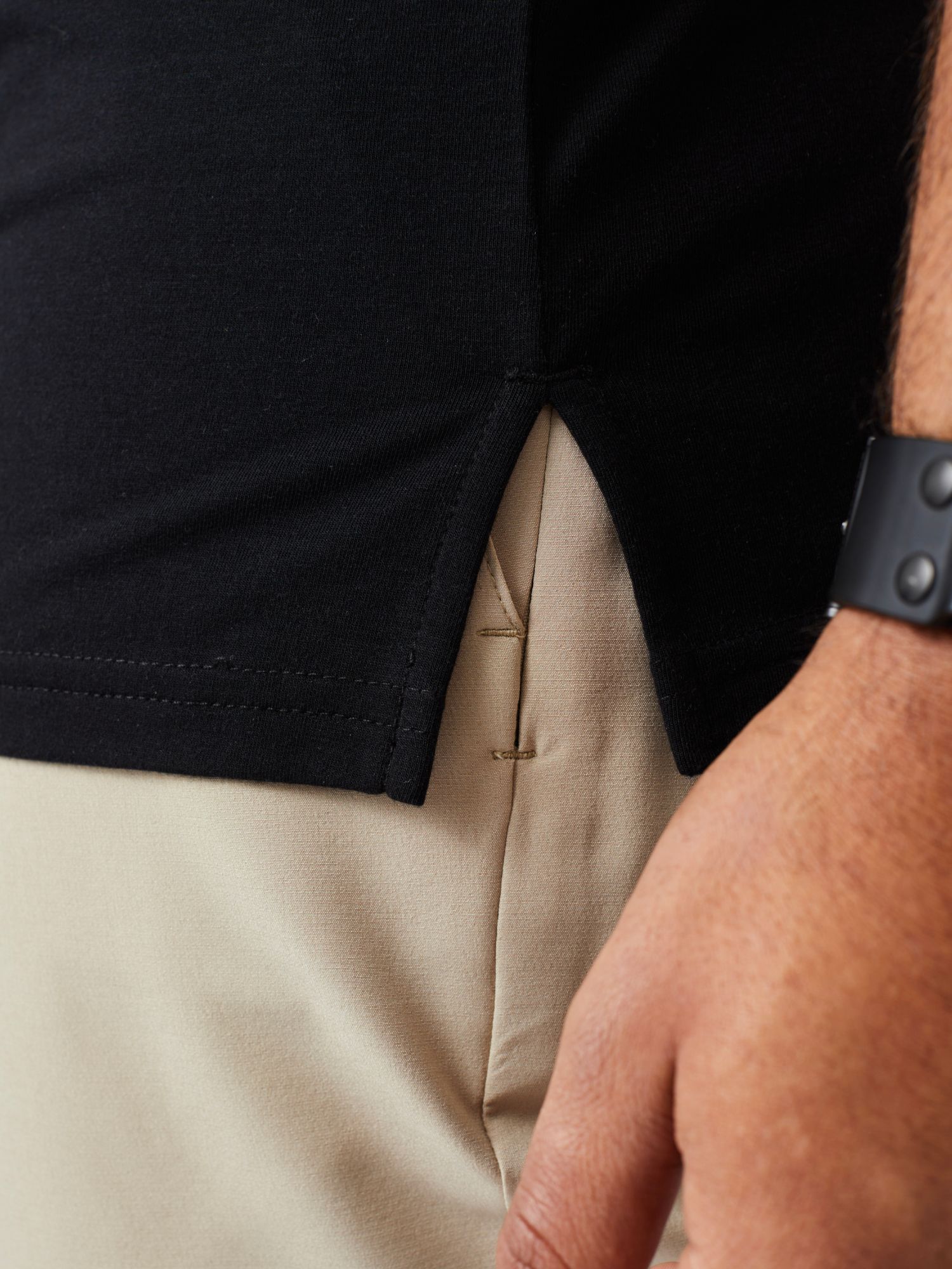 Premium Black Performance Polo Shirt for Men - Moisture Wicking, Breathable & Quick Dry - Ideal for Golf, Tennis & Outdoor Activities