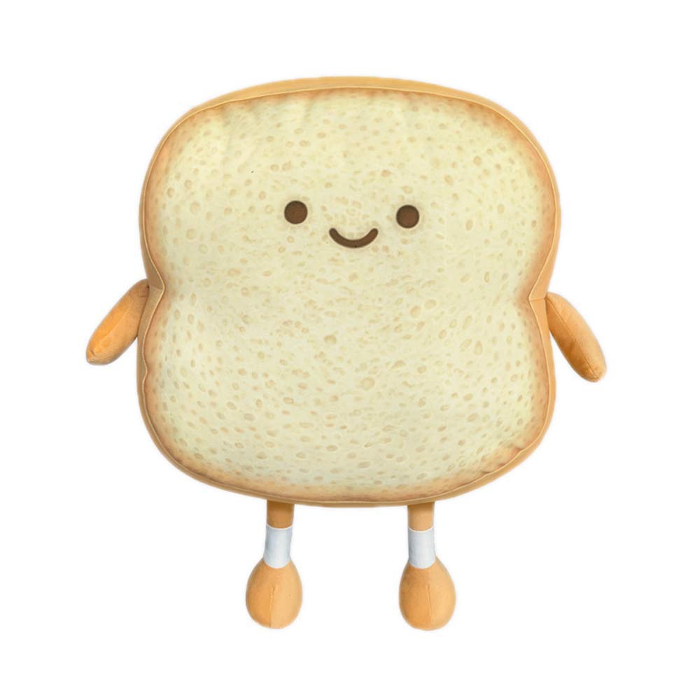 Funny Toast Bread Plush Pillow - Soft & Cute Stuffed Sofa Cushion for Home Decor, Gifts (Golden) - Perfect for Bedroom, Living Room & Anime Cosplay