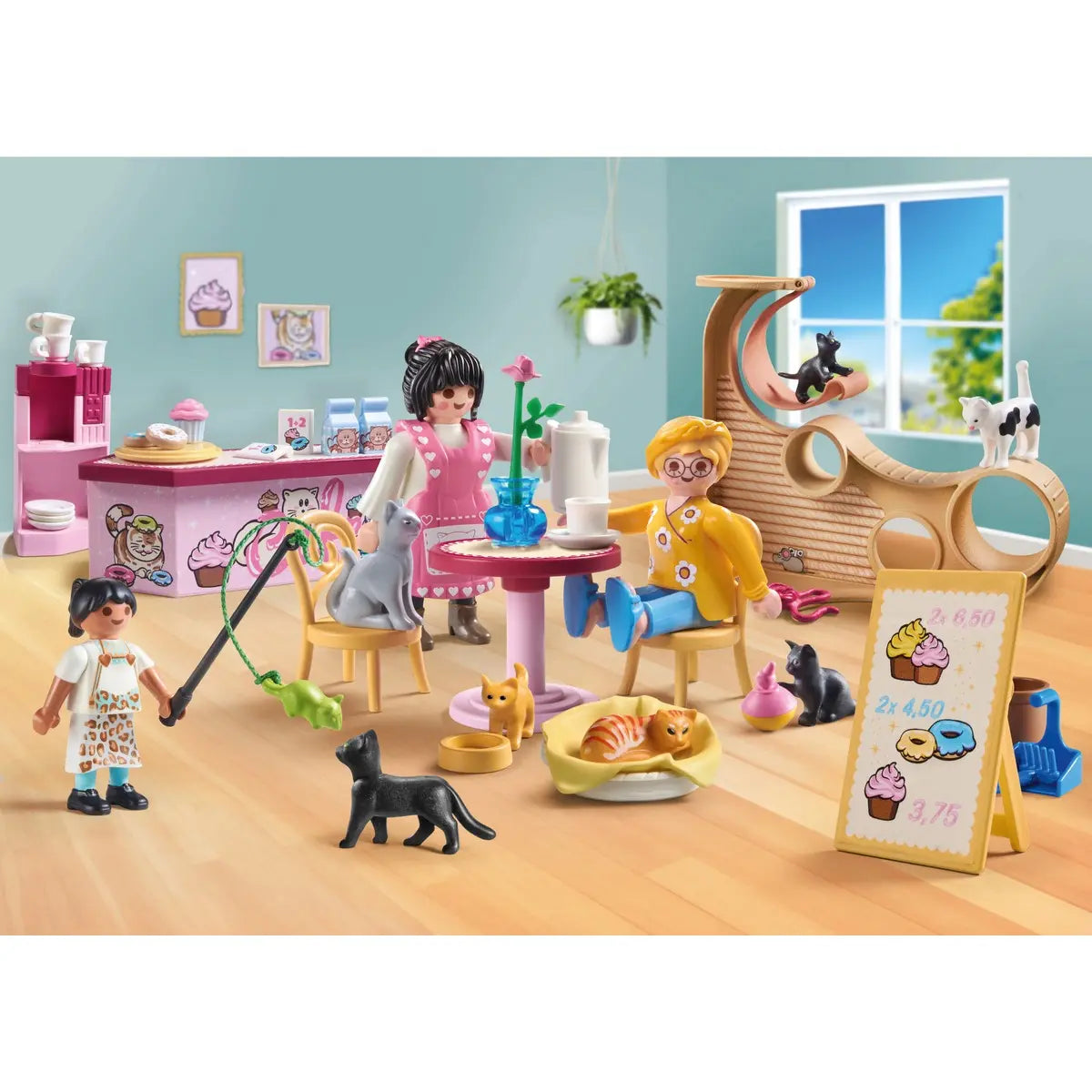 Premium Cat Cafe 71744 - Cozy Cat-Themed Coffee Mug for Cat Lovers - Perfect for Home, Office & Gifts