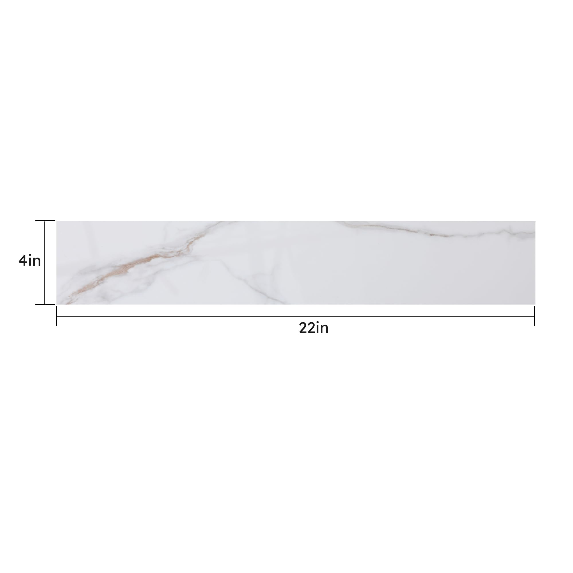 22 Inch Bathroom Vanity Top with Side Splash - Universal Size for Vanity Top & Sink - Fits Carrara Gold Bathroom Vanity - Perfect for Modern Bathroom Renovation & Home Upgrade