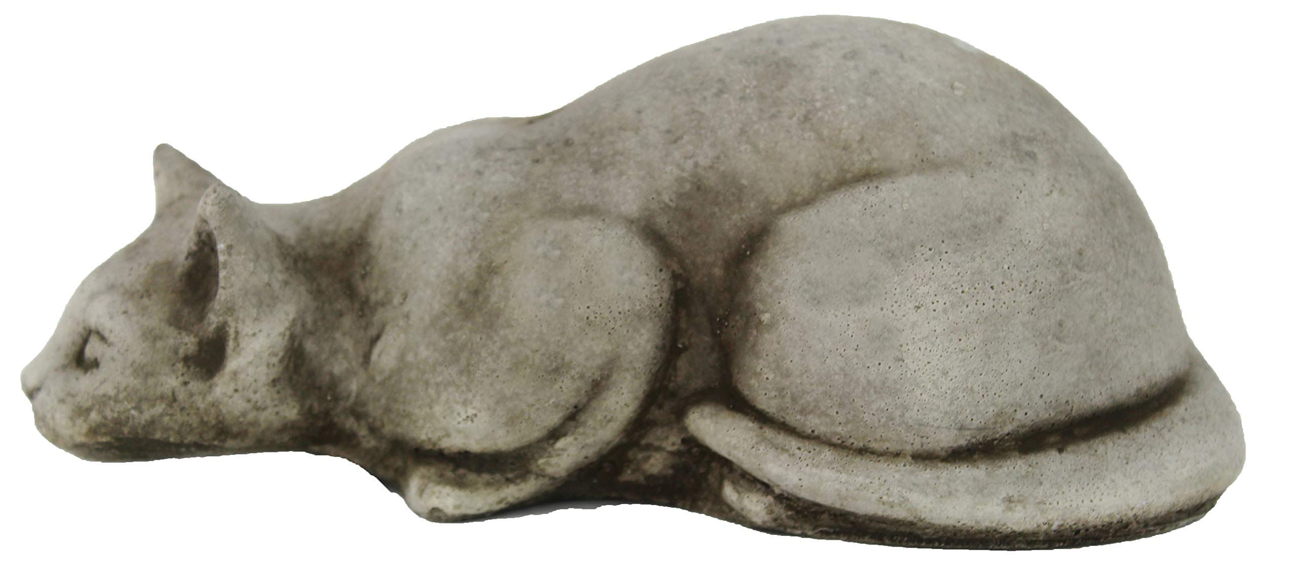 Crouching Cat Garden Statues - Handcrafted Concrete Outdoor Decor for Patio, Lawn & Garden - Perfect for Home Landscaping & Backyard Décor