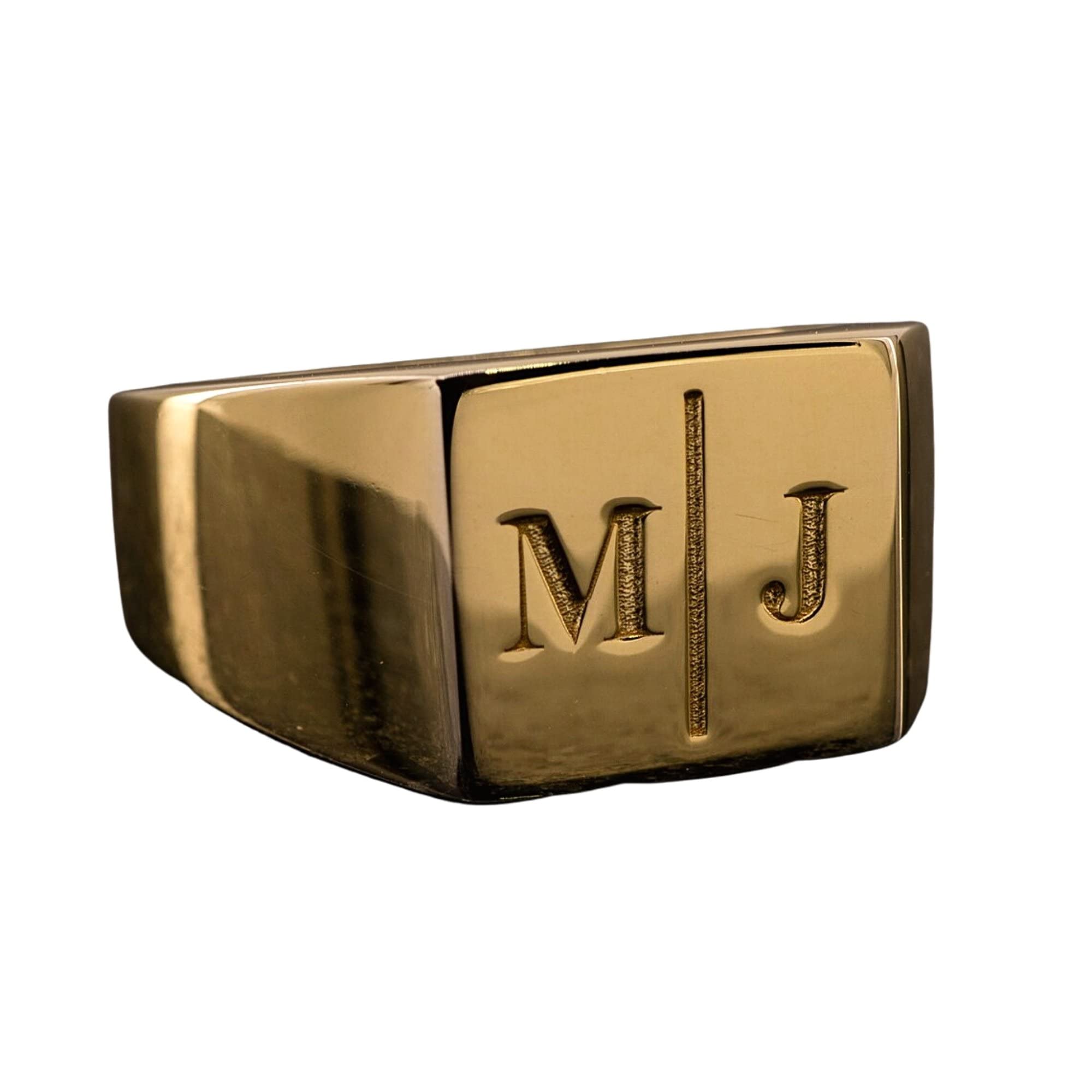 KASENTRA Sterling Silver Personalized Signet Ring for Women - Custom Engraved Initial, Constellation & Family Ring - Elegant Pinky Ring for Daily Wear, Gift Giving & Special Occasions
