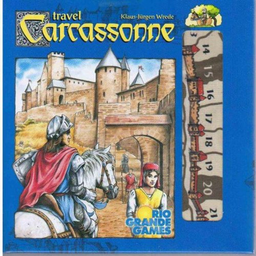 Carcassonne Travel Edition - Compact Board Game for On-the-Go Fun