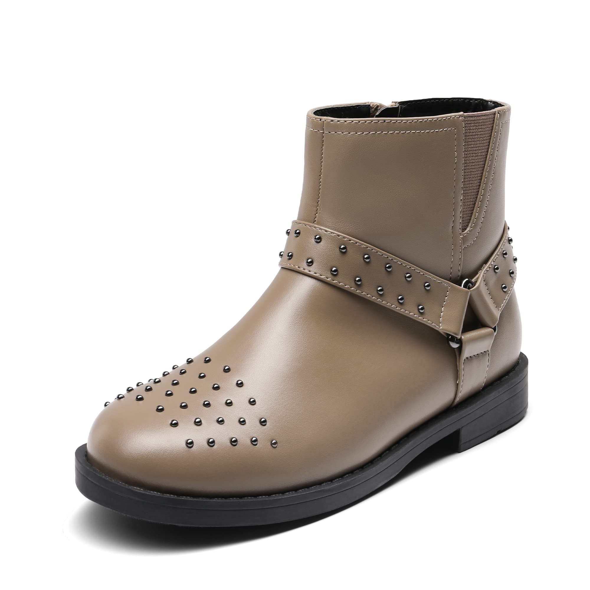 DREAM PAIRS Girls Ankle Boots for Kids - Fashionable Winter & Fall Boots for School, Playdates, and Outdoor Activities
