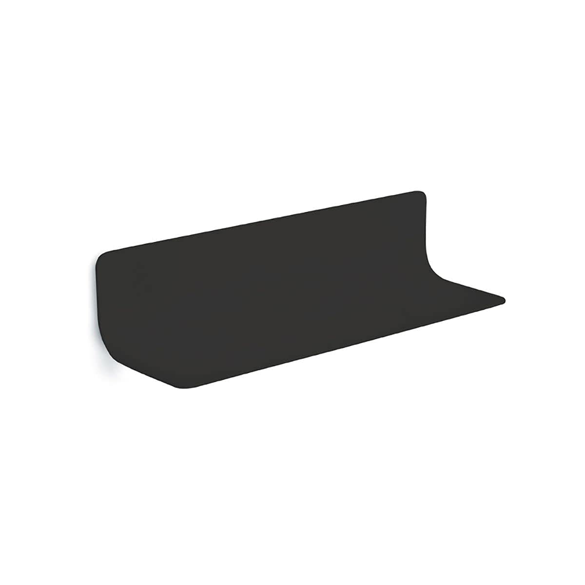 Curva 5142 18-1/8 Inch Black Aluminum Bathroom Shelf - Space Saving Shower Organizer for Towels, Toiletries & Decor