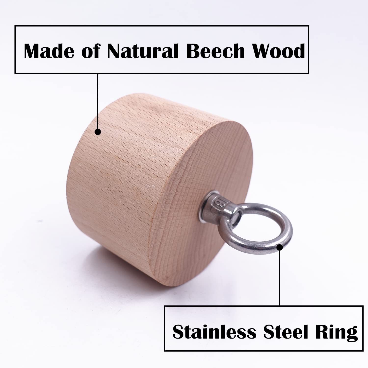 Wooden Pinch Block Grip Trainer - Enhanced Climbing Power, Forearm & Finger Strength Exerciser for Rock Climbing, Weightlifting, and Functional Fitness Training