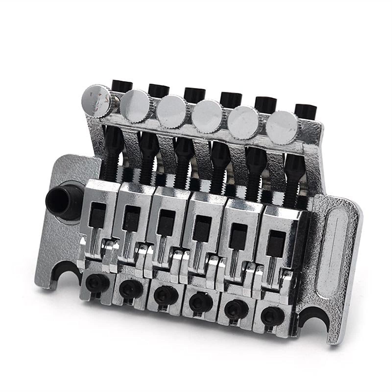 Premium Double Locking Tremolo Bridge for Electric Guitar - Chrome Finish | Enhanced Stability & Tuning | Perfect for Rock, Metal & Shredding Performances