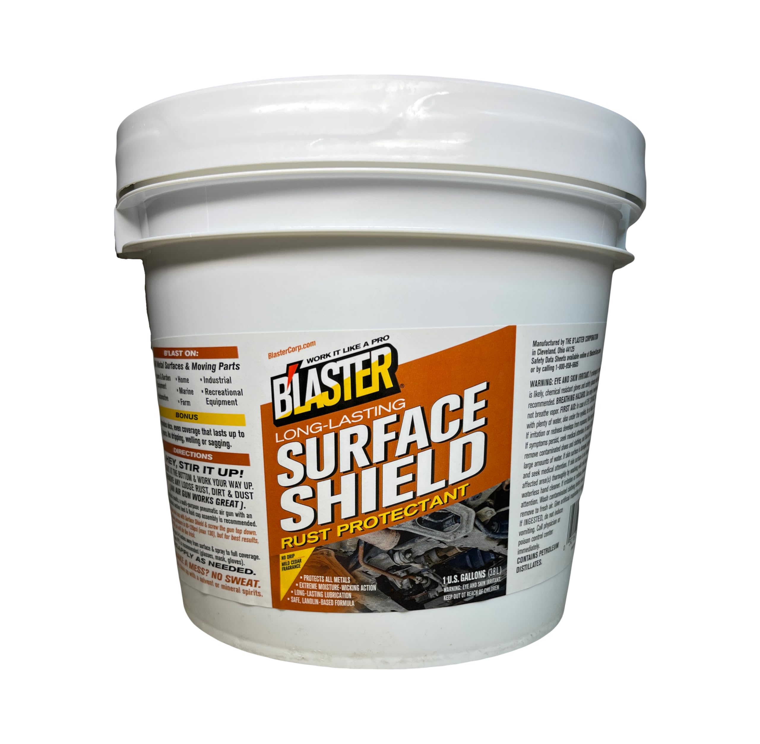 PB Blaster Surface Shield Gallon - Pro Undercoating Gun with 2 Wands, 3 Quart Bottles & 50 Rust Plugs - Rust Protection for Automotive, Marine & Industrial Equipment