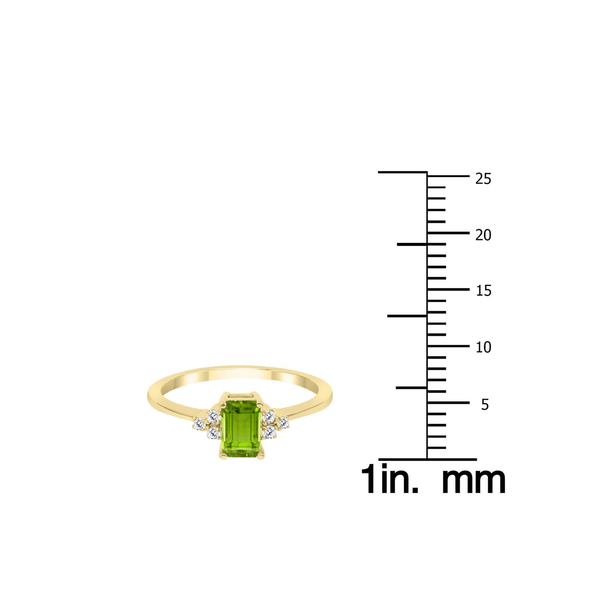 10K Yellow Gold Gemstone & Diamond Ring - Emerald, Sapphire, Blue Topaz, Amethyst | Elegant Jewelry for Women, Perfect for Engagement, Anniversary & Special Occasions