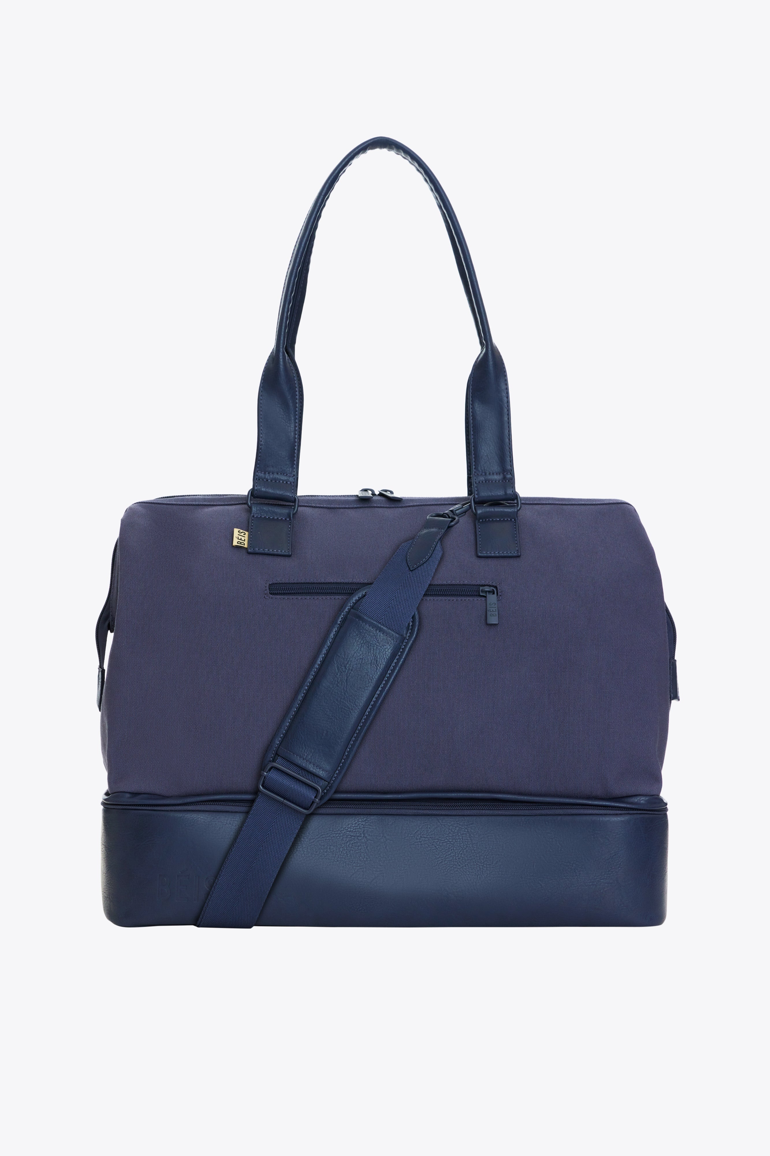 Navy Blue Convertible Weekender Bag - Stylish & Spacious Travel Duffel for Women & Men | Perfect for Weekend Trips, Gym, Work & Overnight Getaways