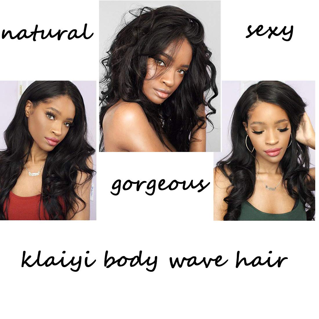 10A Brazilian Body Wave Virgin Hair Weave - 3 Bundles with Lace Closure (10 12 14+10Closure) | Unprocessed 100% Human Hair Extensions | Natural Color | Free Part | For Styling, Volume & Length | Perfect for Daily Wear, Parties & Special Occasions