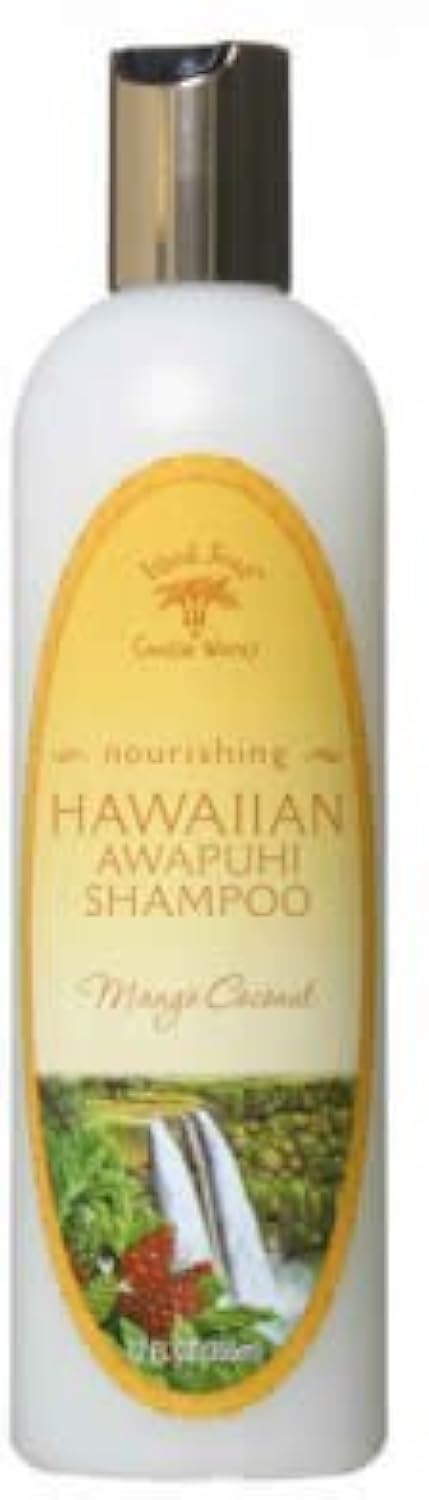 Island Soap & Candle Works Natural Shampoo for Hair Care - 12oz Coconut Scented Moisturizing Shampoo for Dry, Damaged Hair - Perfect for Daily Use at Home, Travel & Gifts