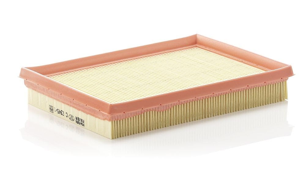 MANN-FILTER C 2345/1 Premium Air Filter Replacement for Audi, VW, Porsche - High Performance Engine Protection - Perfect for City Driving & Highway Commutes