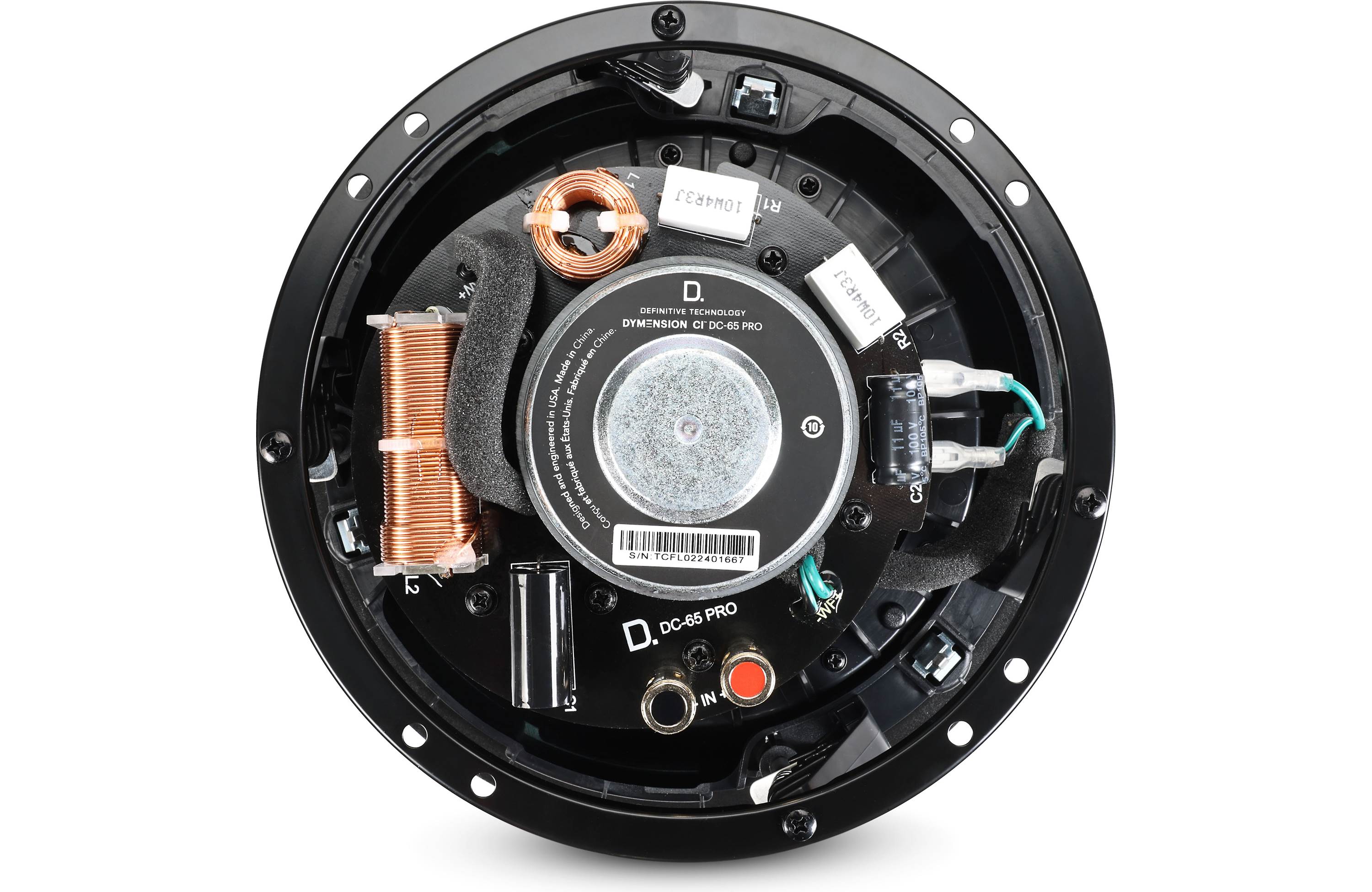 Definitive Technology Dymension DC 65 PRO 6.5 Inch In-Ceiling Speaker - High Performance Home Audio System for Surround Sound, Home Theater & Music Listening (Single Speaker)