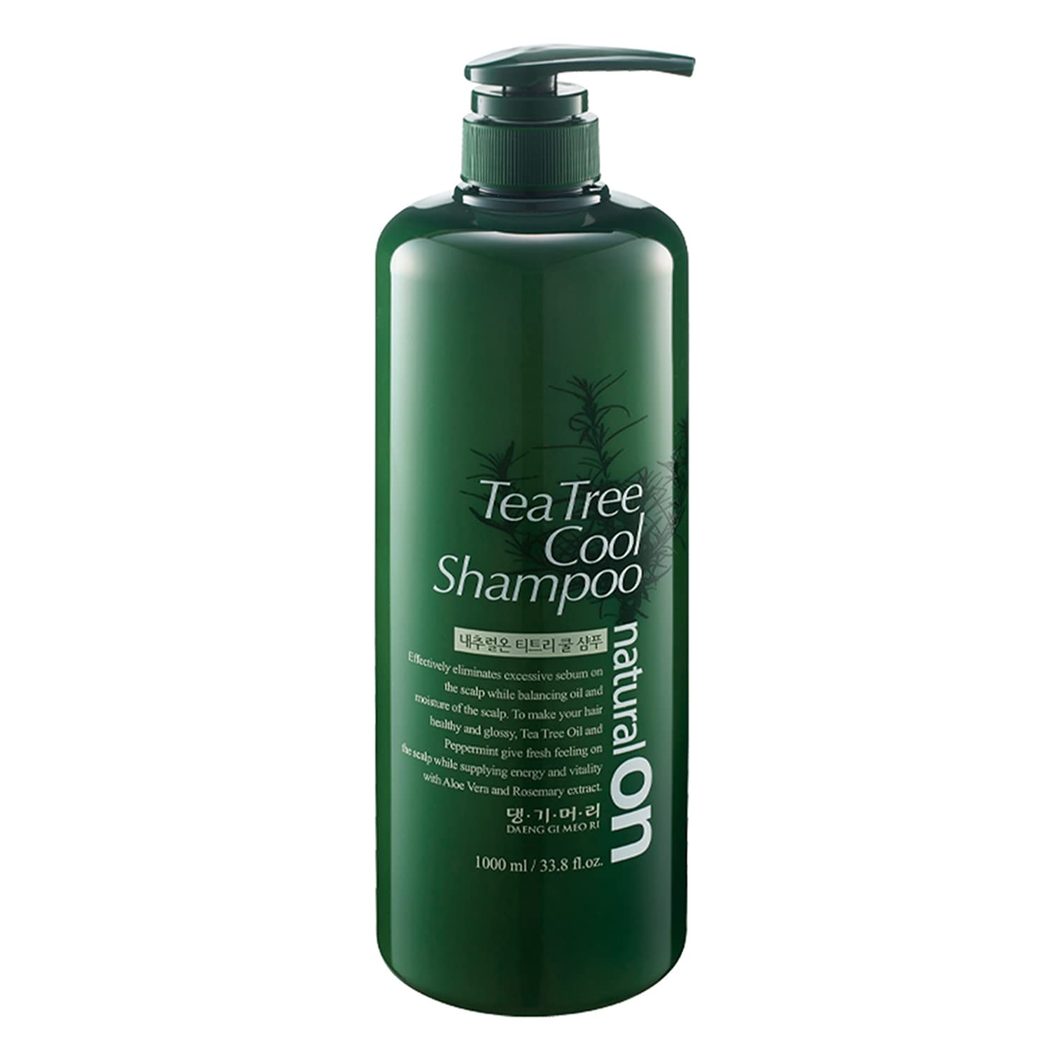 **Daeng Gi Meo Ri Tea Tree & Aloe Vera Shampoo and Conditioner Set (1000ml) – Refreshing for Oily Hair, Moisturizing for Dry Scalp – Gentle Cleansing for Daily Use at Home or Salon**