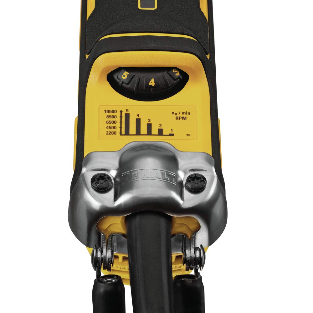 DEWALT 5-inch Variable Speed Angle Grinder with Paddle Switch (DWE43214NVS) - Perfect for Metal Cutting, Grinding, and Polishing in Construction and DIY Projects