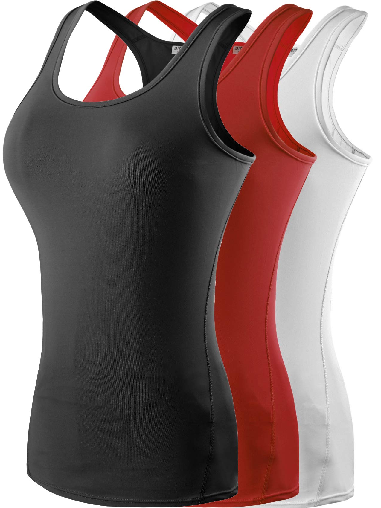 Women's Fast Dry Compression Running Tank Top - Breathable Sleeveless Workout Shirt 2/3 Pack for Gym, Yoga & Outdoor Sports | Moisture Wicking Athletic Top for Women
