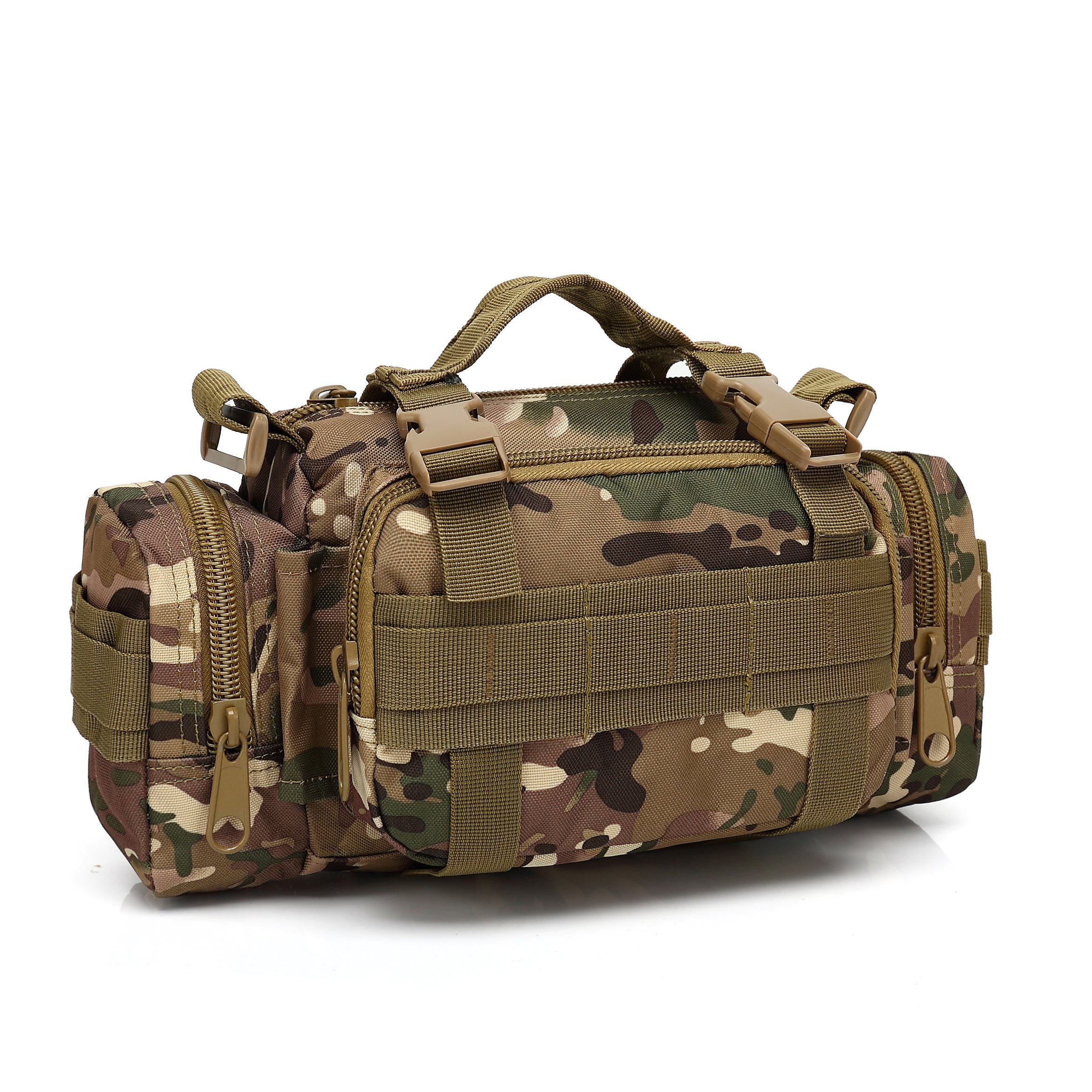 Tactical Waist Pack - FAMI Deployment Bag, Small Sling Pack for Outdoor, Hiking & Travel | Hand Carry & Handlebar Bag for Biking & Daily Use
