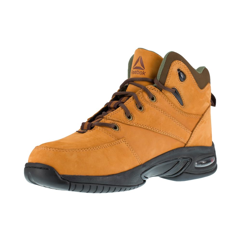 Reebok Men's TYAK Work Boots - Comfort Toe, Golden Tan for Construction & Safety