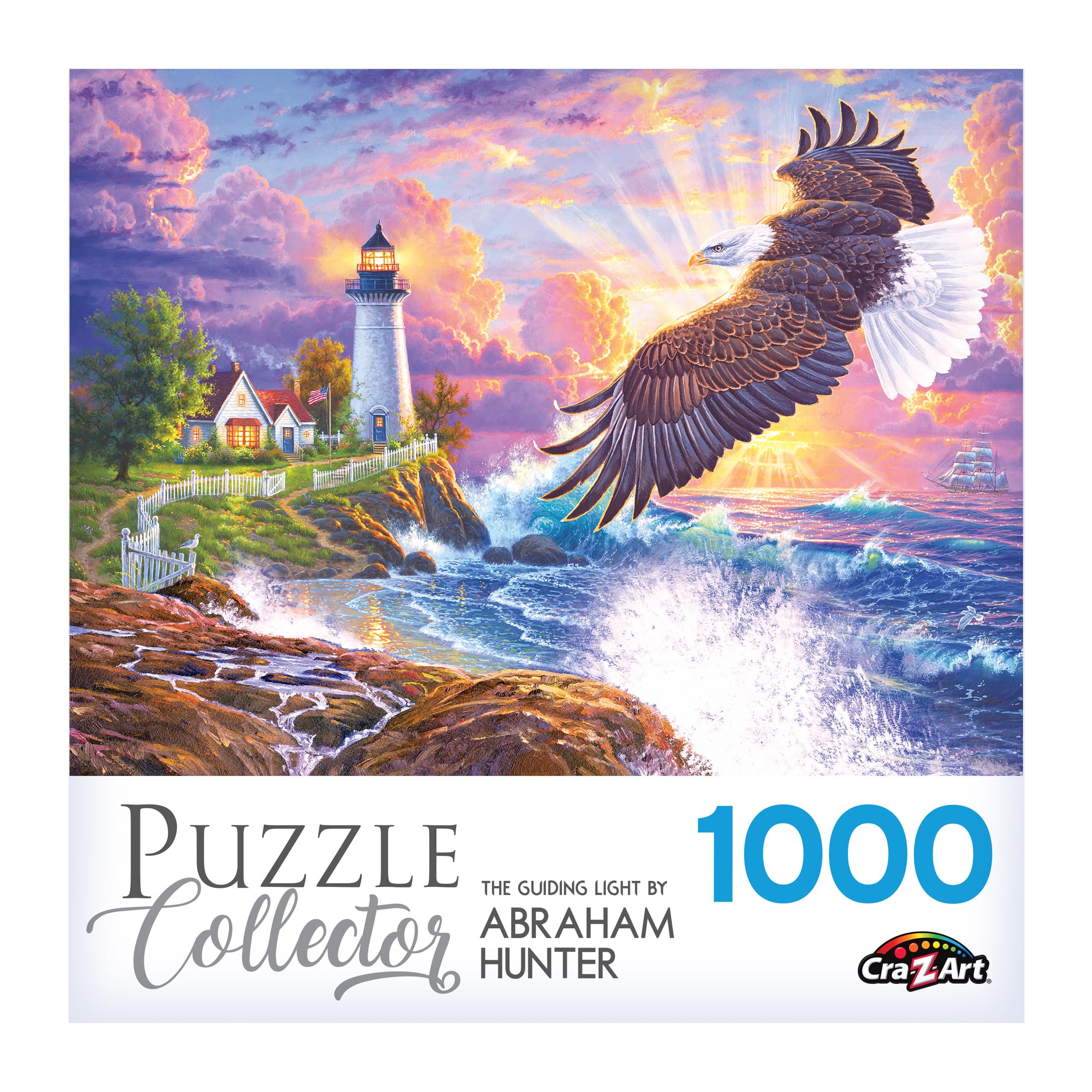 Roseart - 1000 Piece Jigsaw Puzzle for Adults - The Guiding Light - Challenging Collector's Puzzle for Family Game Night & Relaxation