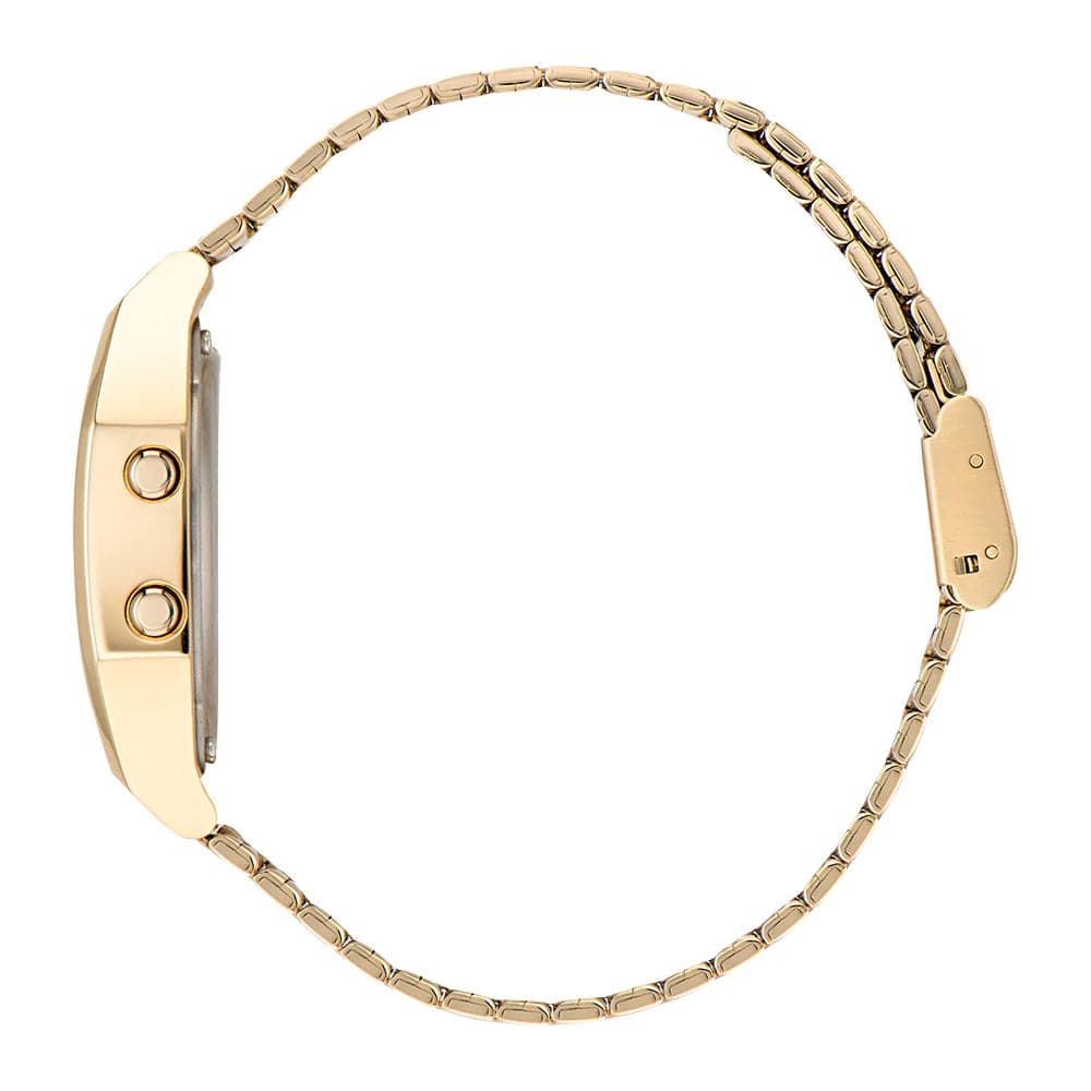 Adidas Originals Digital Gold Stainless Steel Strap Unisex Watch AOST23555 - Stylish Sporty Watch for Men & Women - Perfect for Gym, Running & Everyday Wear
