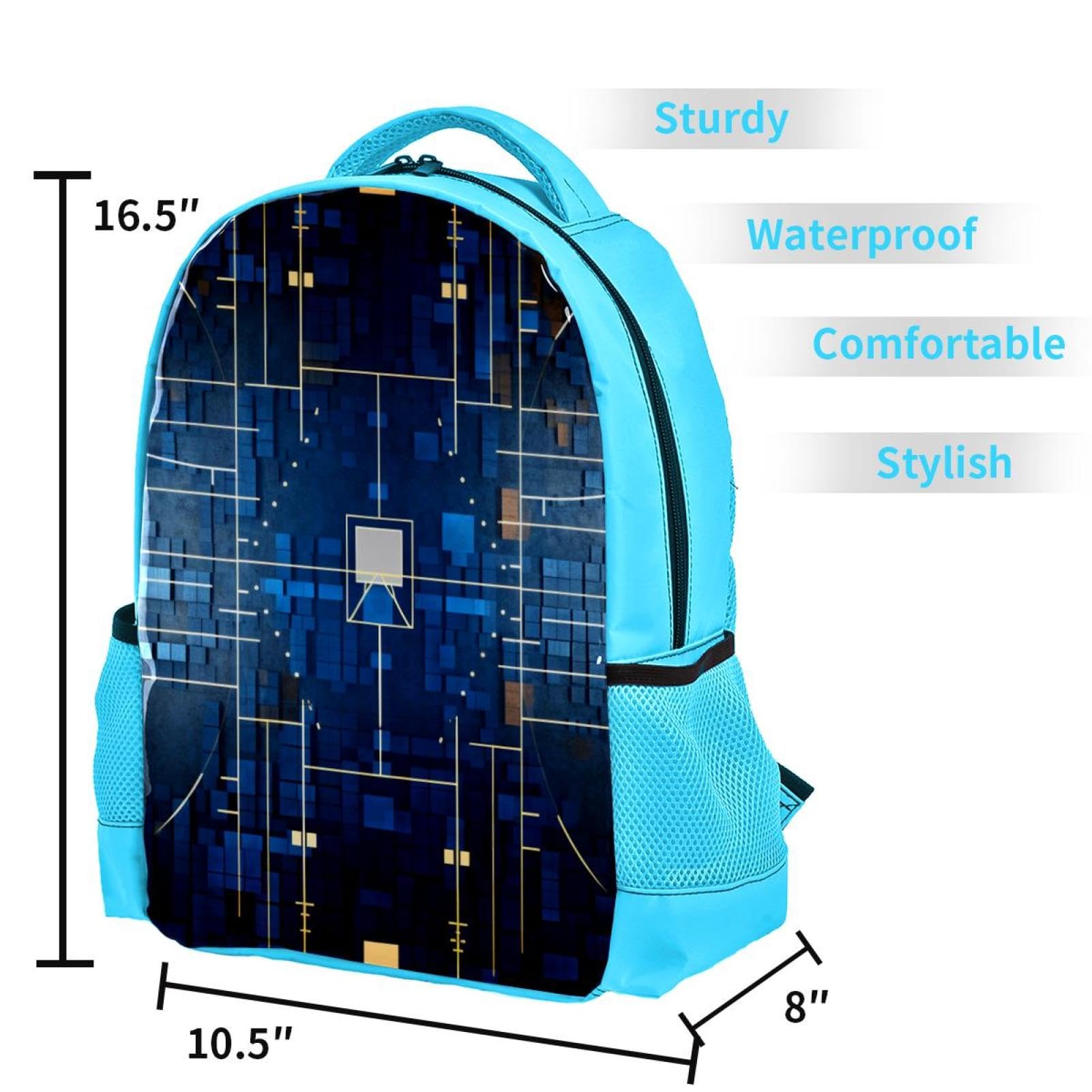 Stylish Travel Backpack for Women & Men - Durable Art Basketball Court Design - Perfect for Commuting, School, Gym & Outdoor Adventures