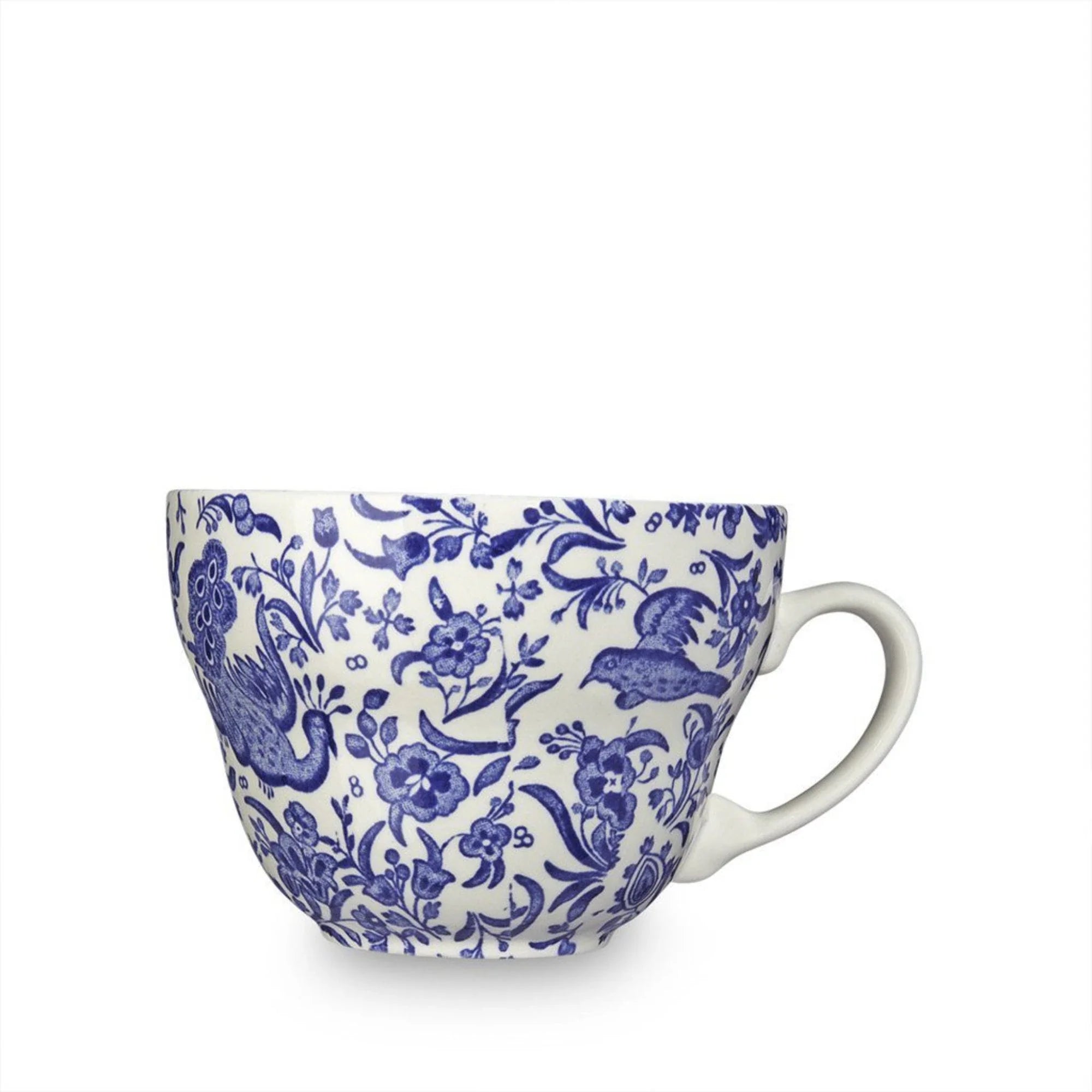 Royal Blue Peacock Coffee Mug - Elegant Ceramic Tea Cup for Breakfast, Office & Home Decor - Perfect Gift for Tea & Coffee Lovers