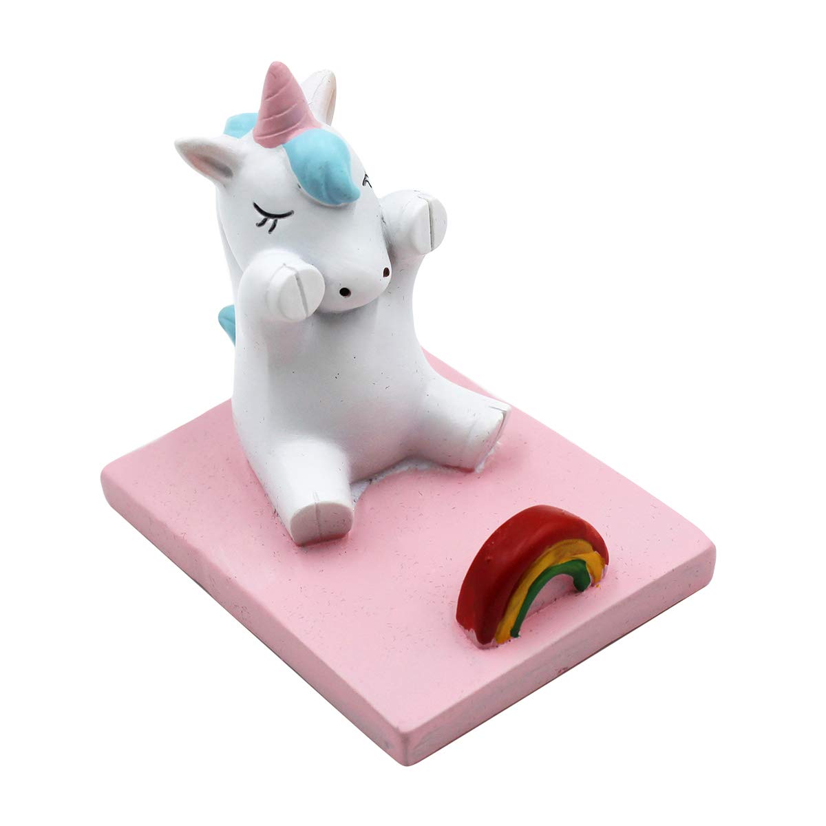 Suillty Cute Cartoon Unicorn Phone Holder - Small Exquisite Desk Stand for Smartphones & Mobile Devices | Perfect for Office, Home Decor & Gift Giving