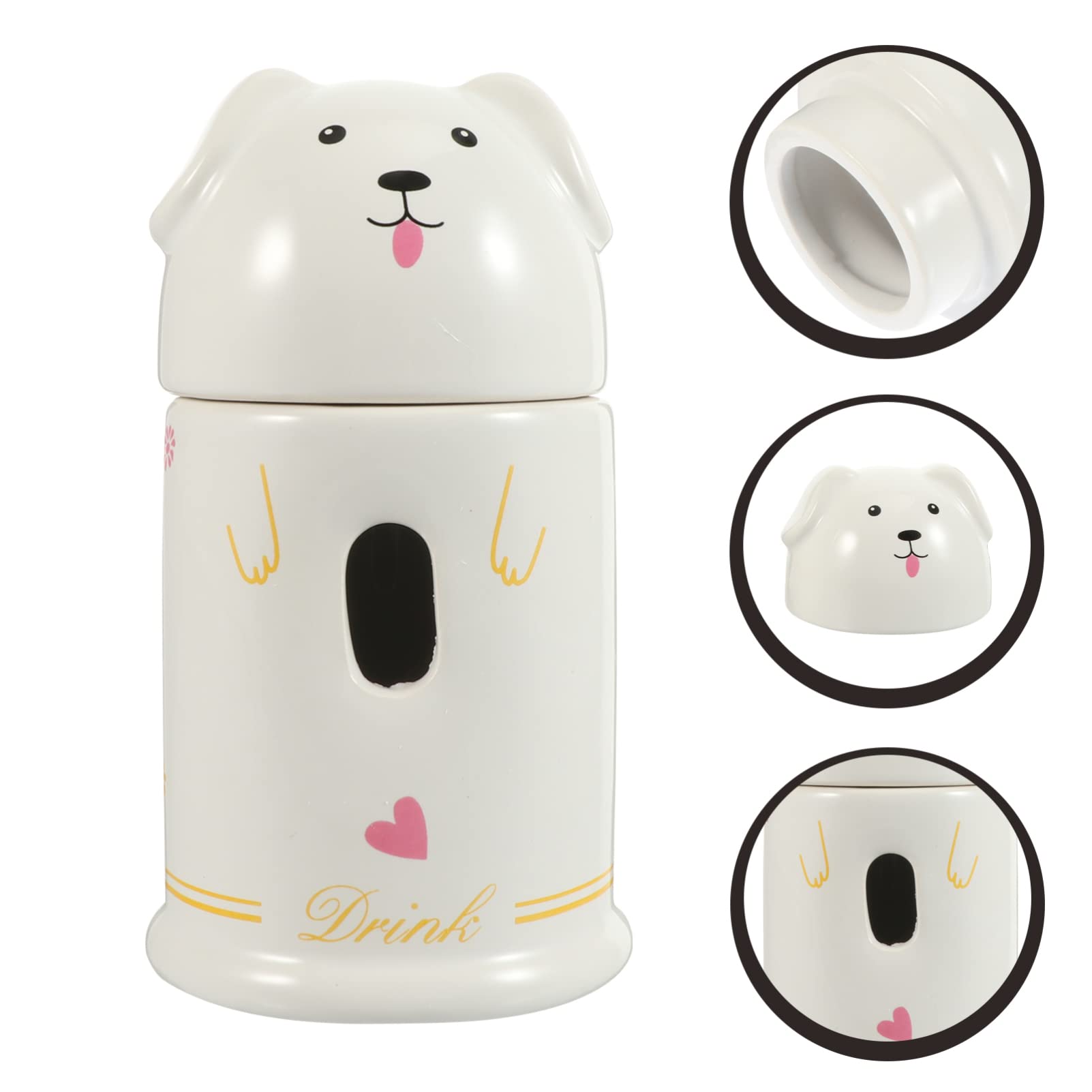 Balacoo Hamster Water Bottle - No Drip Small Animal Drinking Bottle for Hamsters, Rabbits, Hedgehogs | Leak-Proof Pet Water Dispenser with Stand | Perfect for Cage, Habitat, and Travel Use